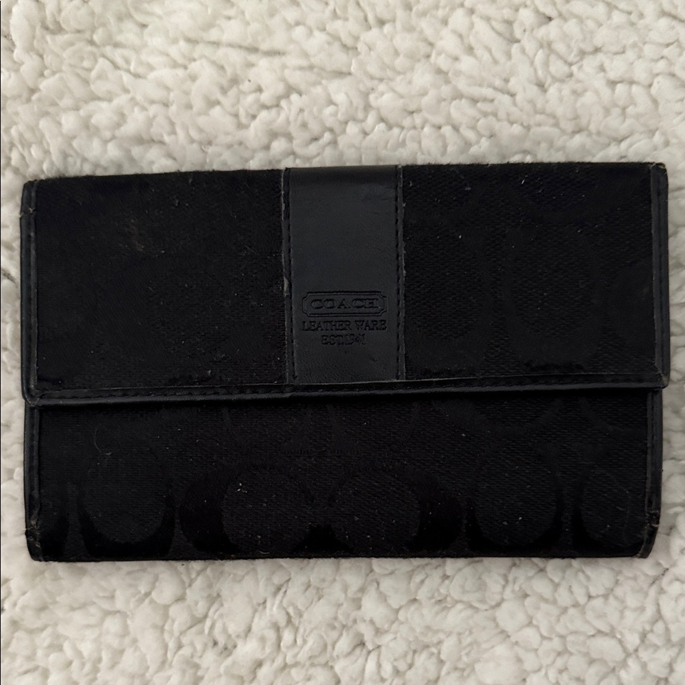 Coach Black Leather Wallet